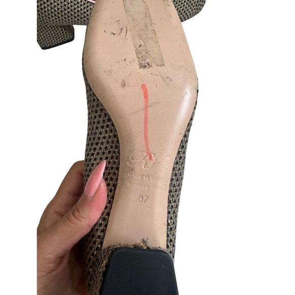 ROGER VIVIER Boucle Block Kitten Heels Size 37 - Picture 12 of 12